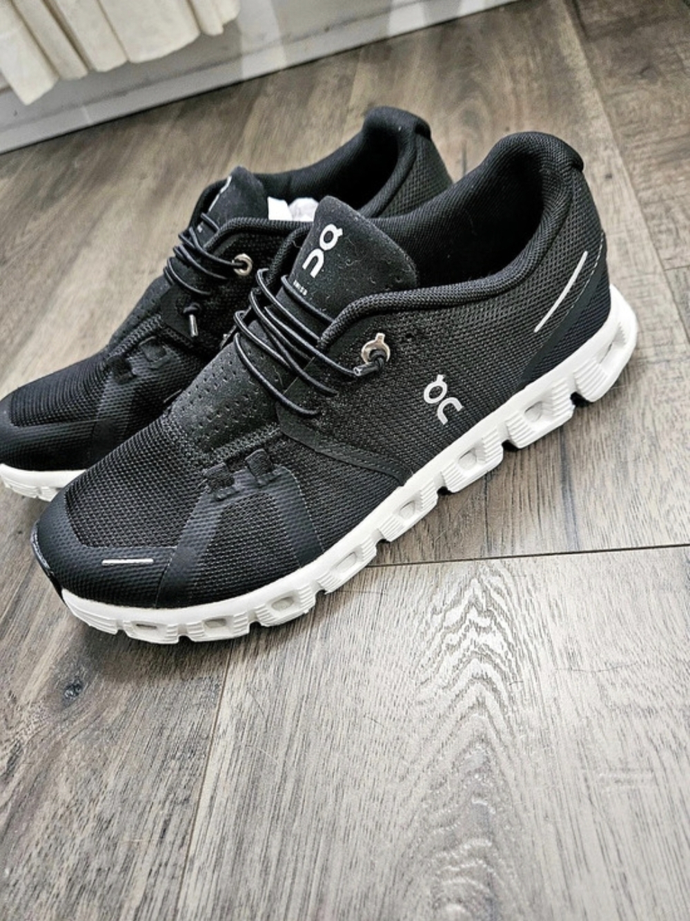 On Cloud 70/30 Black & White Athletic Shoes